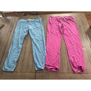 MONROW Size Medium Lot Bundle of 2 Pairs Supersoft Vintage Sweats Sweatpants